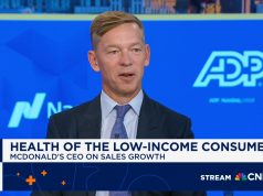 第三季度收益表明经济分化 McDonald’s CEO: Middle- and lower-income consumers are under a lot of pressure right now