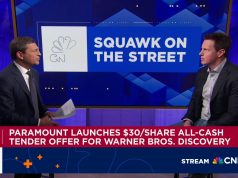 派拉蒙斯凯丹斯发起对WBD的敌意收购“为了完成我们开始的事情”,首席执行官埃里森告诉CNBC Paramount Skydance CEO on hostile bid for WBD: 'We’re really here to finish what we started'